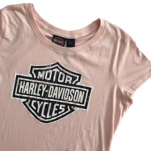 SOLD⚡️HARLEY-DAVIDSON • pink graphic logo tee